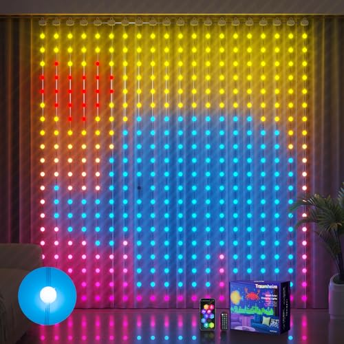 Ciskotu Lichterketten Vorhang 186 Modi Rgbic Smart Lichtervorhang