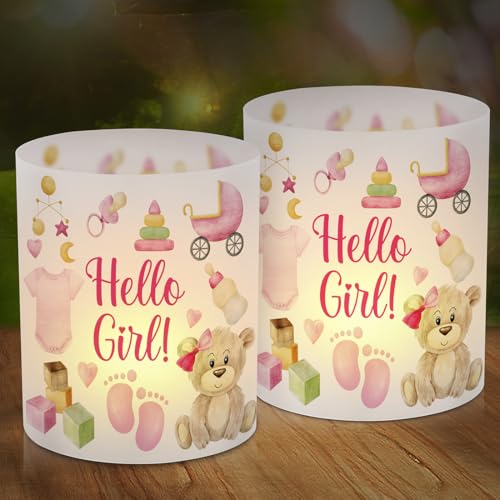 12 Windlicht Tischdeko Hello Girl Hello Girl Tisch