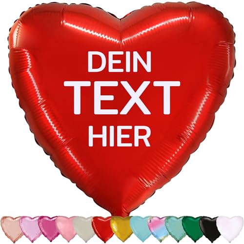 Herzballon Mit Wunschtext Personalisiert Geschenkidee Berraschung Von Almate
