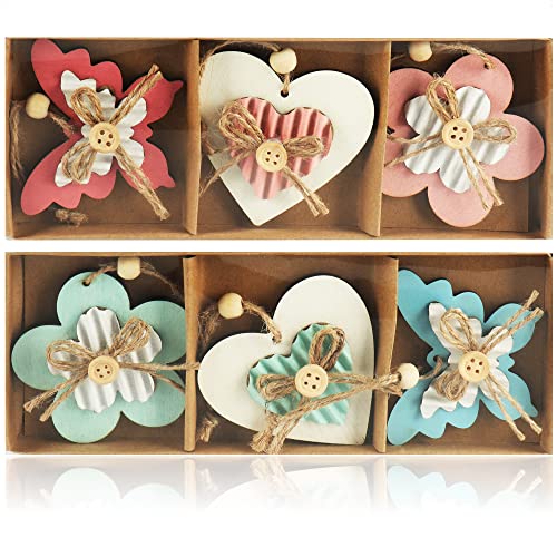 Com Four 6x Dekoaufh Nger Schmetterling Blume Und