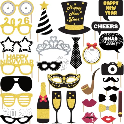 Silvester Deko 2026 30 Fotorequisiten F R Neujahr