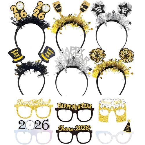 12 St Ck Silvester Deko 2026 Party Fotoautomat