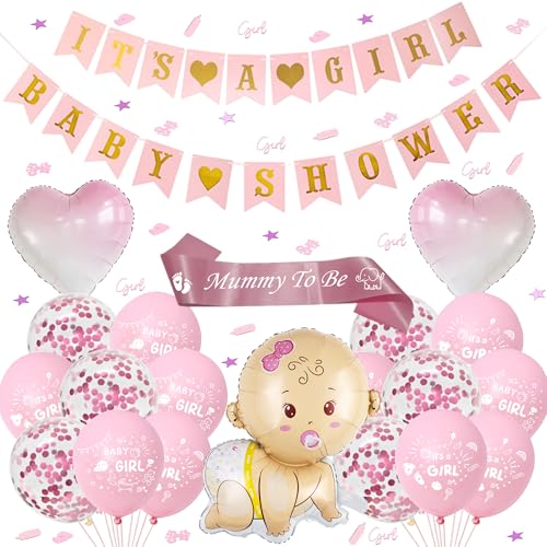 Tasoraor Babyparty Deko M Dchen Rosa Baby Shower