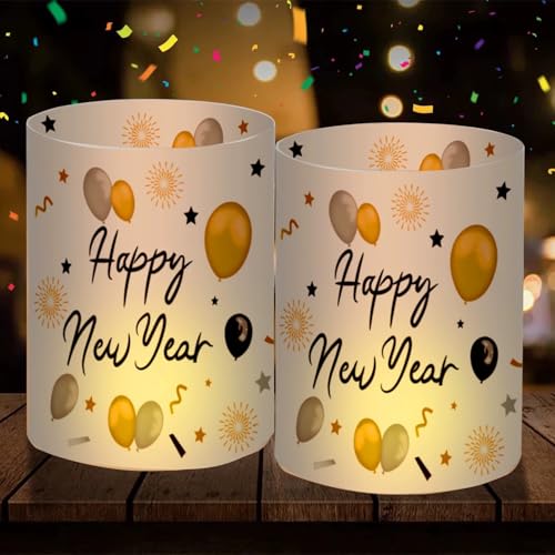 12 Windlicht Tischdeko Silvester Windlicht Silvester Deko 2026