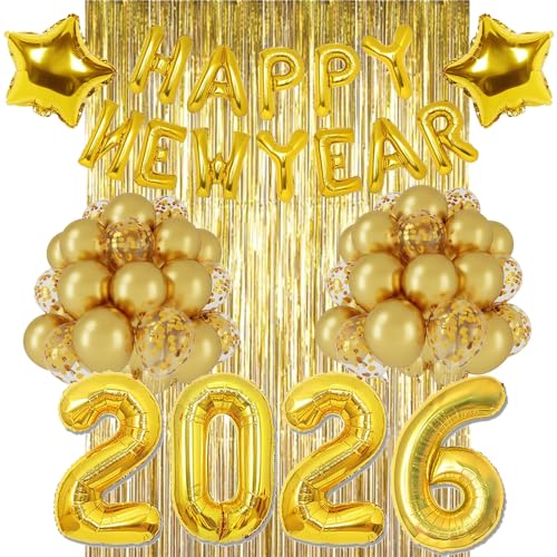 Happy New Year Deko 2026 Silvester Deko 2026