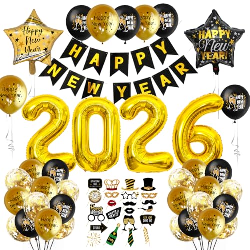 Silvester Deko 2026 Xxl Dekoration Set Neujahr Silvesterdeko