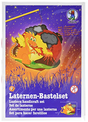 Ursus 18710009 Laternen Bastelset Easy Line Feuerdrache Ca