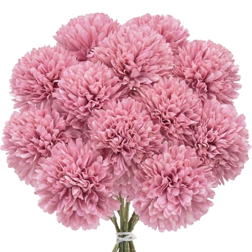 Minnhua 12 St Ck Kunstblumen Wie Echt Steckblumen