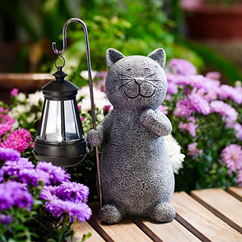 Yeomoo Katze Gartenfiguren F R Au En Mit