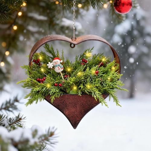 Yeomoo Metall Herzform Blumentopf H Ngend Gartendeko F