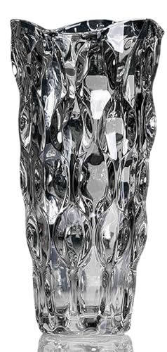 Duscdesp Blumenvase Glas 24 Cm Kristall Vase Modern
