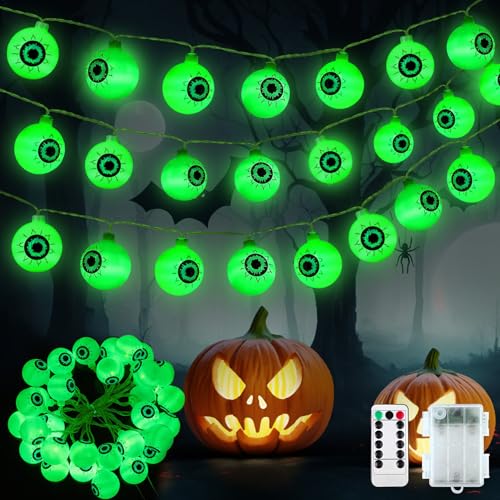 Jsueu Halloween Lichterkette Lichter Aug Pfel Gr Ne
