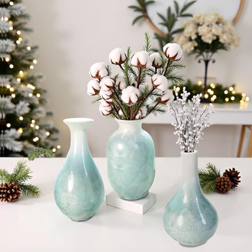 Artisoul Keramik Vasen Deko 3er Klein Vasen Set