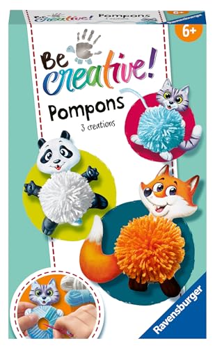 Ravensburger Becreative Pompon Animals Bastelset F R Kinder