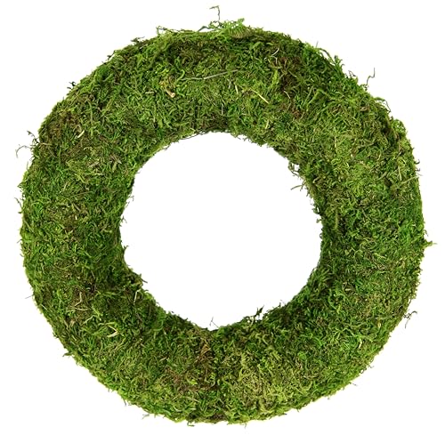 Kranz Mit Moos Weidenkranz Romantische Deko Blumenkranz Rattankranz