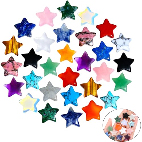 Xiannvxi Sterne Edelsteine Set Gl Cksbringer Kristalle Sterne