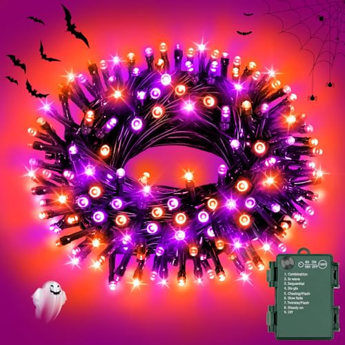 Ffzzkj Halloween Lichterkette Batterie Mit Timer 8 Modi