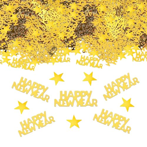 Parpix Konfetti Silvester Deko Gold Happy New Year