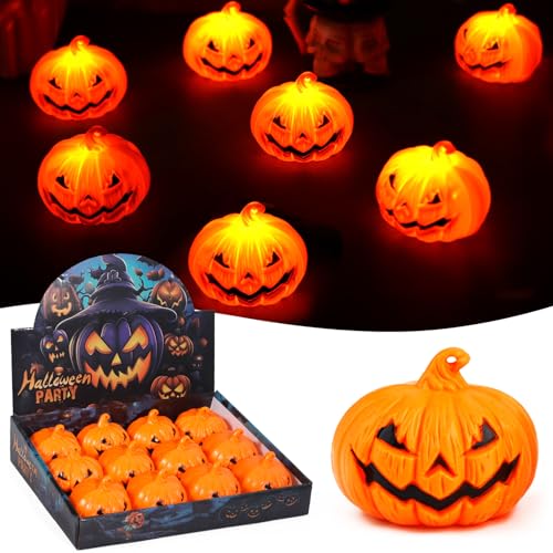 Mtinrni Halloween Deko K Rbis Licht 12 St