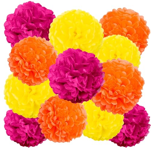 Gaka Favor 12er Orange Rosa Und Gelb Seidenpapier