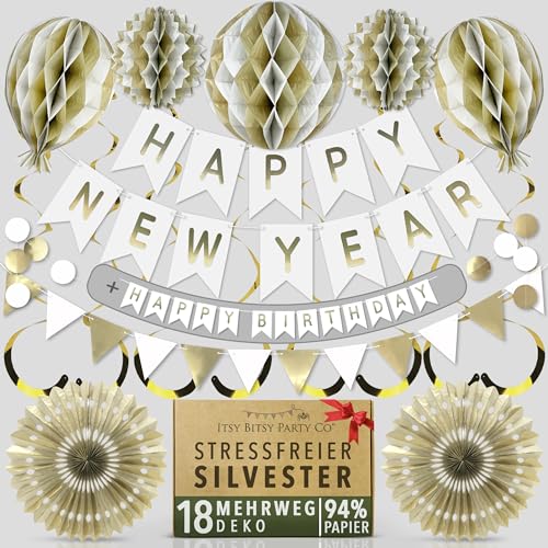 Premium Wiederverwendbare Silvester Deko 2026 5 In 1