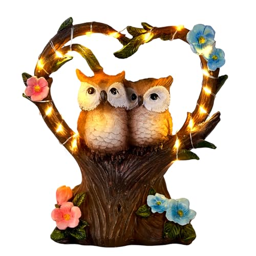 Hiame Gartendeko Figuren Solar Rost Garten Deko F