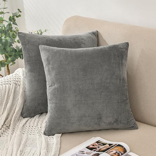 Amfun 2er Set Samt Kissenbezug Kissenbezug 40x40 Cm