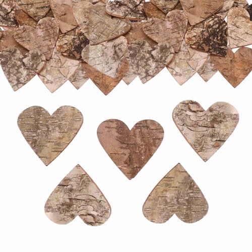Parpix Gro Konfetti Holzherzen Hochzeit Deko 5cm Birkenholz