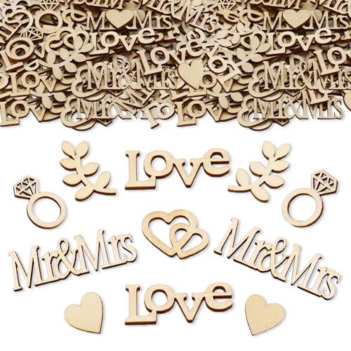 Parpix 100 St Ck Holzkonfetti Hochzeit Gro Streudeko