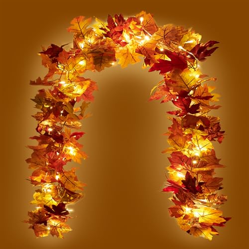 Kaszoo 2 St Ck Ahornbl Tter Herbstgirlande Mit