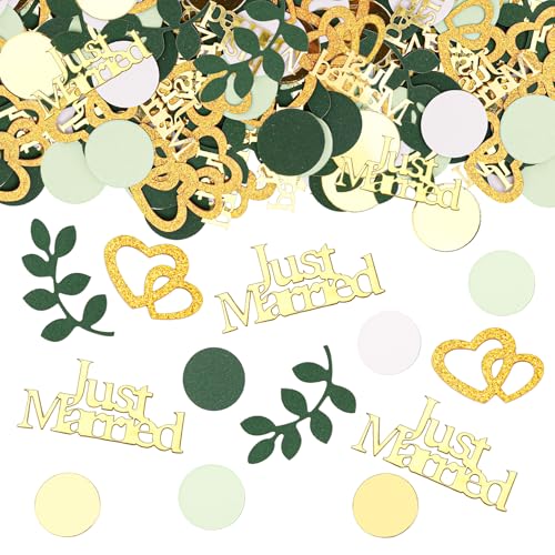 Goldrock Just Married Deko Hochzeit Tischdeko Herzen Deko