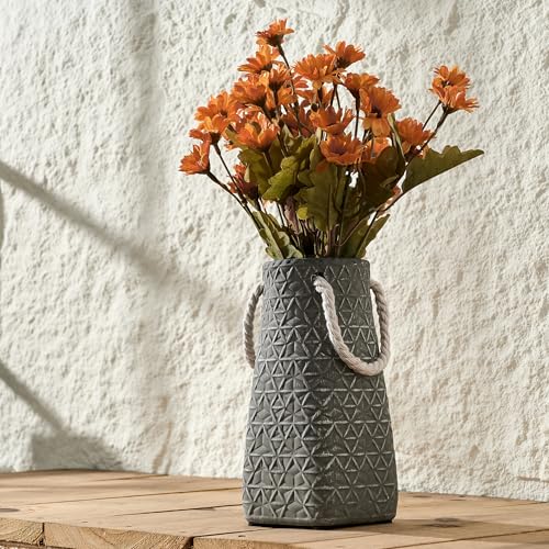 Keramikvase 17 8 Cm Schiefergrau Modernes Bauernhaus Niedlich