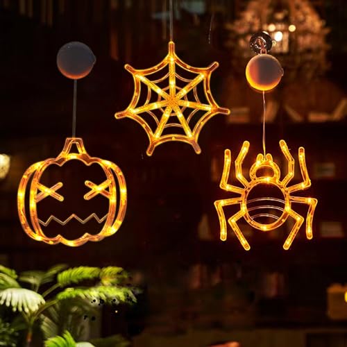 Halloween Decorative Fenster Licht 3 St Ck Orange