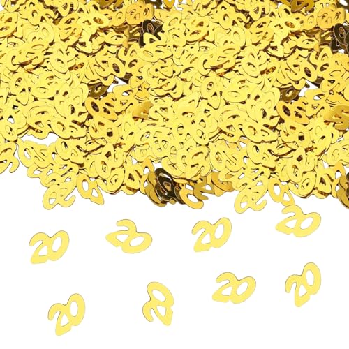 Goldrock Konfetti Gold 20 Geburtstag Deko 500 St