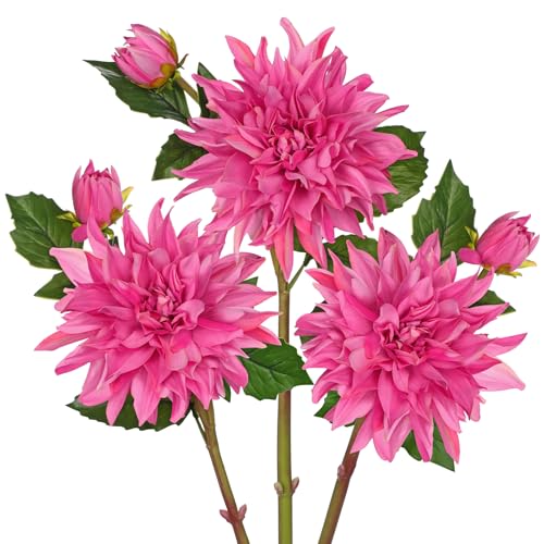 Hollyone 3er Set K Nstliche Dahlien Kunstblumen Wie