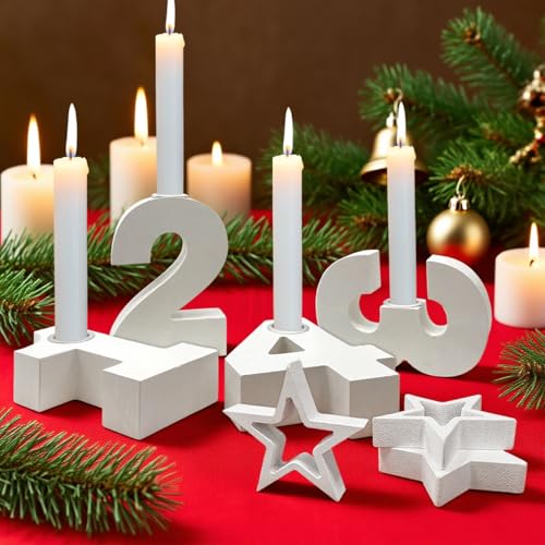 7 St Ck Set Adventskranz Zahlen Adventskranz Modern