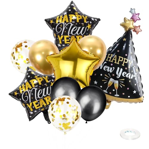 Enlace Silvester Deko 2026 Luftballons Set 10 St
