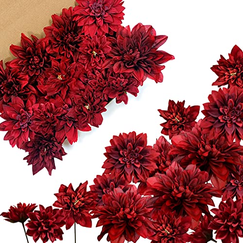 Orgmemory K Nstliche Blumen Fake Dahlien Mit Stielen