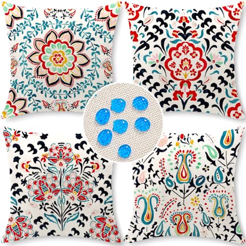 Cirzone Outdoor Kissen 4er Set Kissenbezug 45x45 Deko