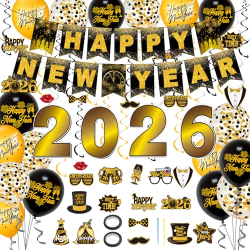 Silvester Deko 2026 Xxl Set Happy New Year