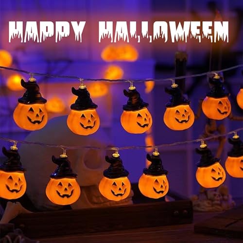Kimuwote Halloween Lichterkette 3 Meter 20 Led Halloween