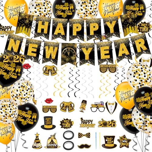 Silvester Deko 2026 Xxl Set Happy New Year
