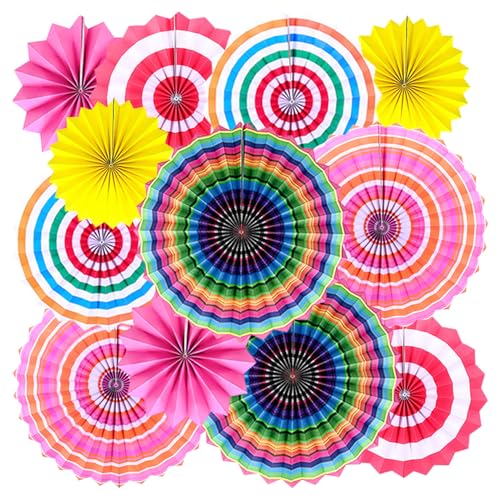 Ybwanli 12pcs Fasching Karneval Deko Girlande Hawaii Deko