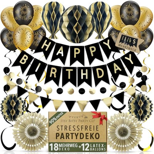 Premium Wiederverwendbare Geburtstagsdeko Mann 5 In 1 Banner