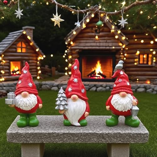 3er Pack Weihnachtswichtel Figuren Gartenzwerge F R Au