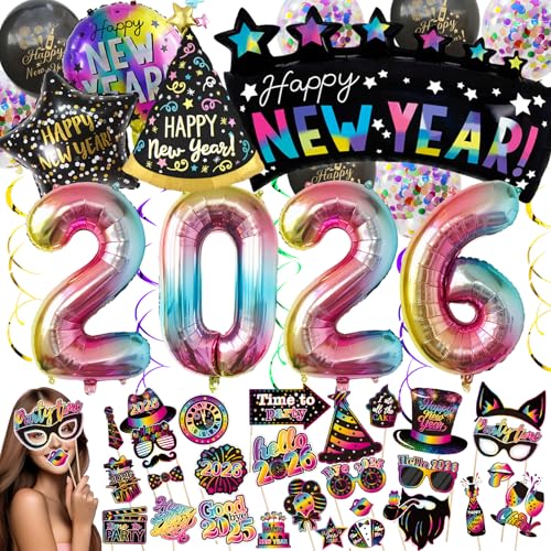 Lukiup Silvester Deko 2026 Set 52 Pcs Silvester