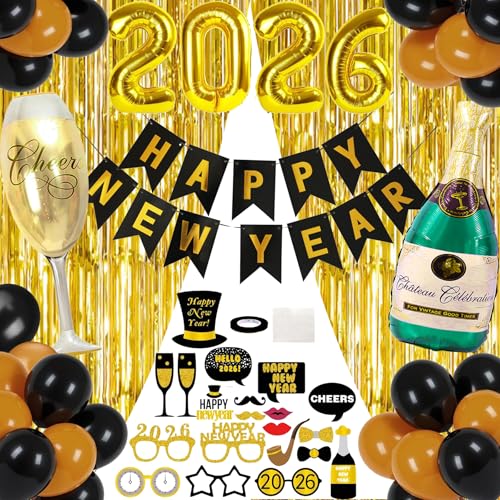 Silvester Deko 2026 Neujahr Silvesterdeko Neujahr Deko 2026