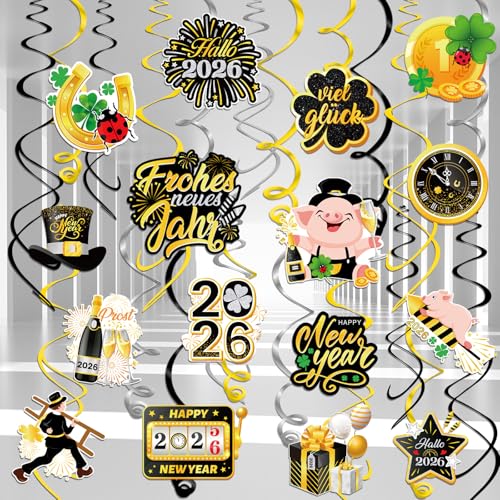 Dpkow Silvester Deko 2026 Silvester H Ngende Wirbel