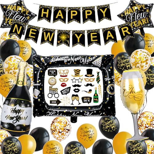 Neujahr Silvesterdeko 2026 Dekoration Set Happy New Year