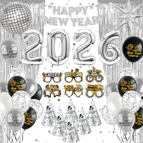 Winaroi Silvester Deko 2026 2026 Neujahr Party Dekoration